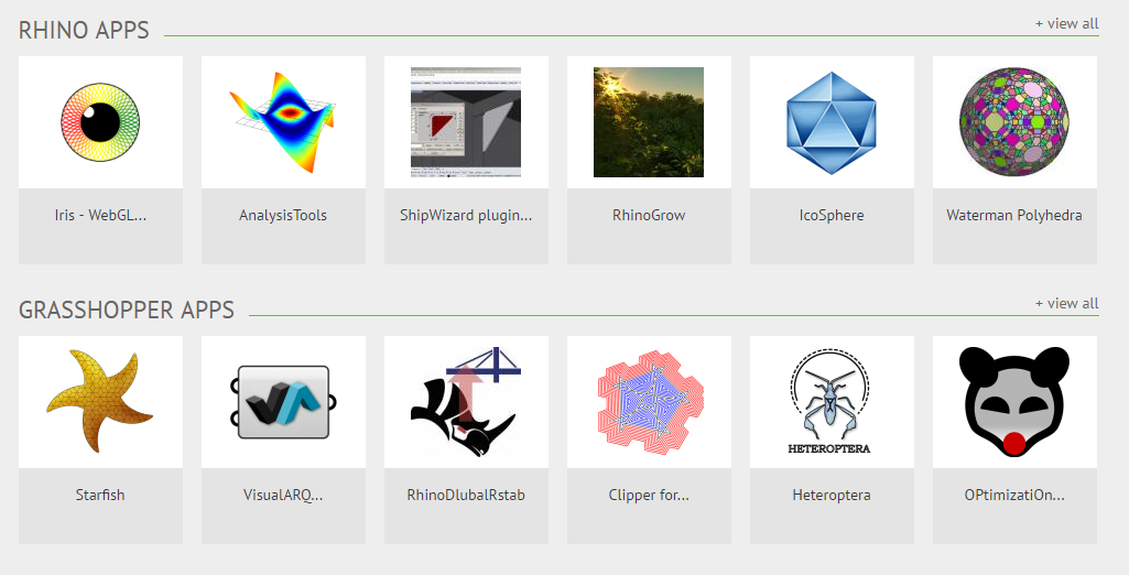 Food4Rhino, todas las Apps para Rhino y Grasshopper