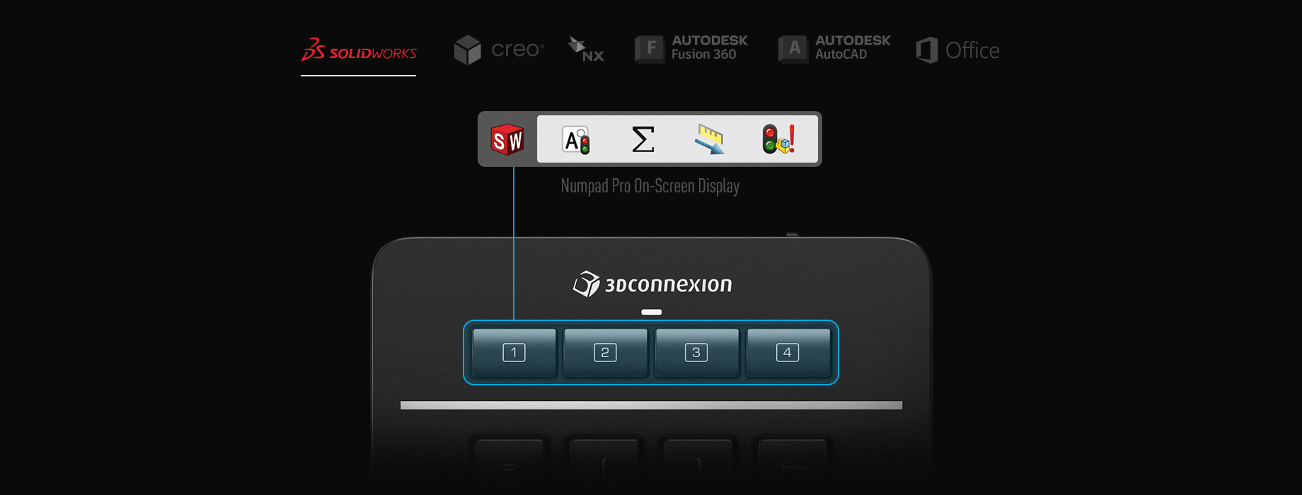 teclado numérico de 3Dconnexion