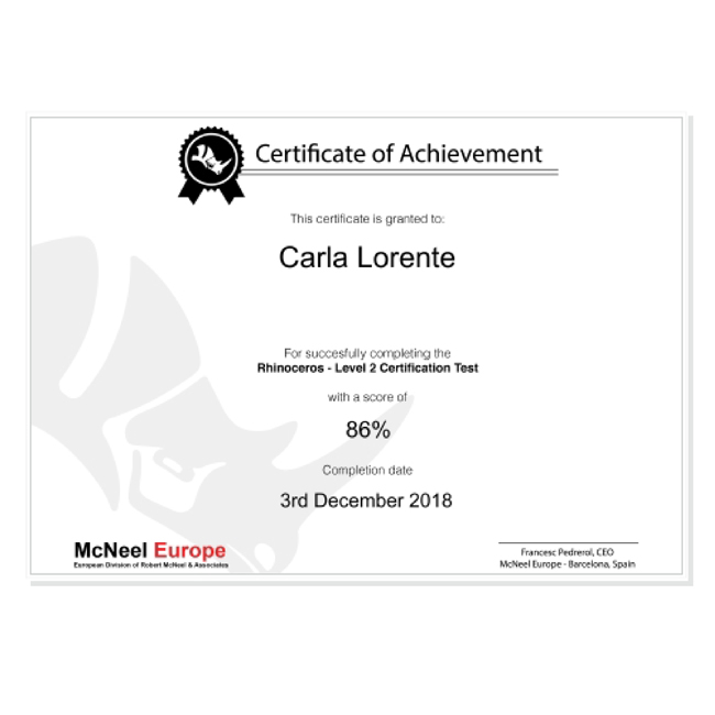 Examen de Certificación de Rhinoceros