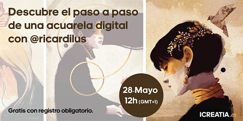 El paso a paso de una acuarela digital con @ricardilus